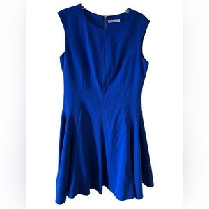 Eliza J, Fit and Flare blue dress, 10